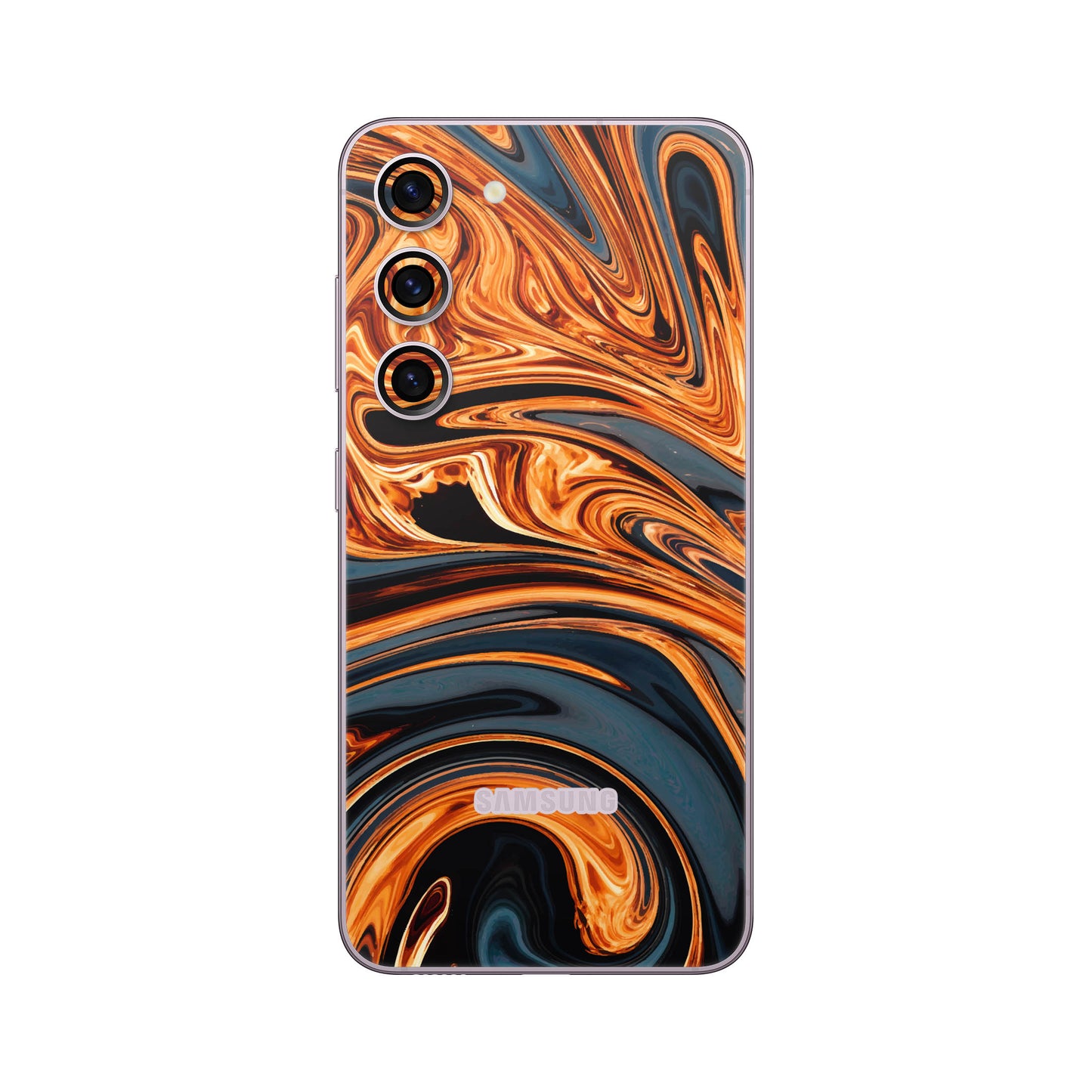 Folie de protectie Samsung Galaxy S23, eSkins Signature, Skin Amber Blaze
