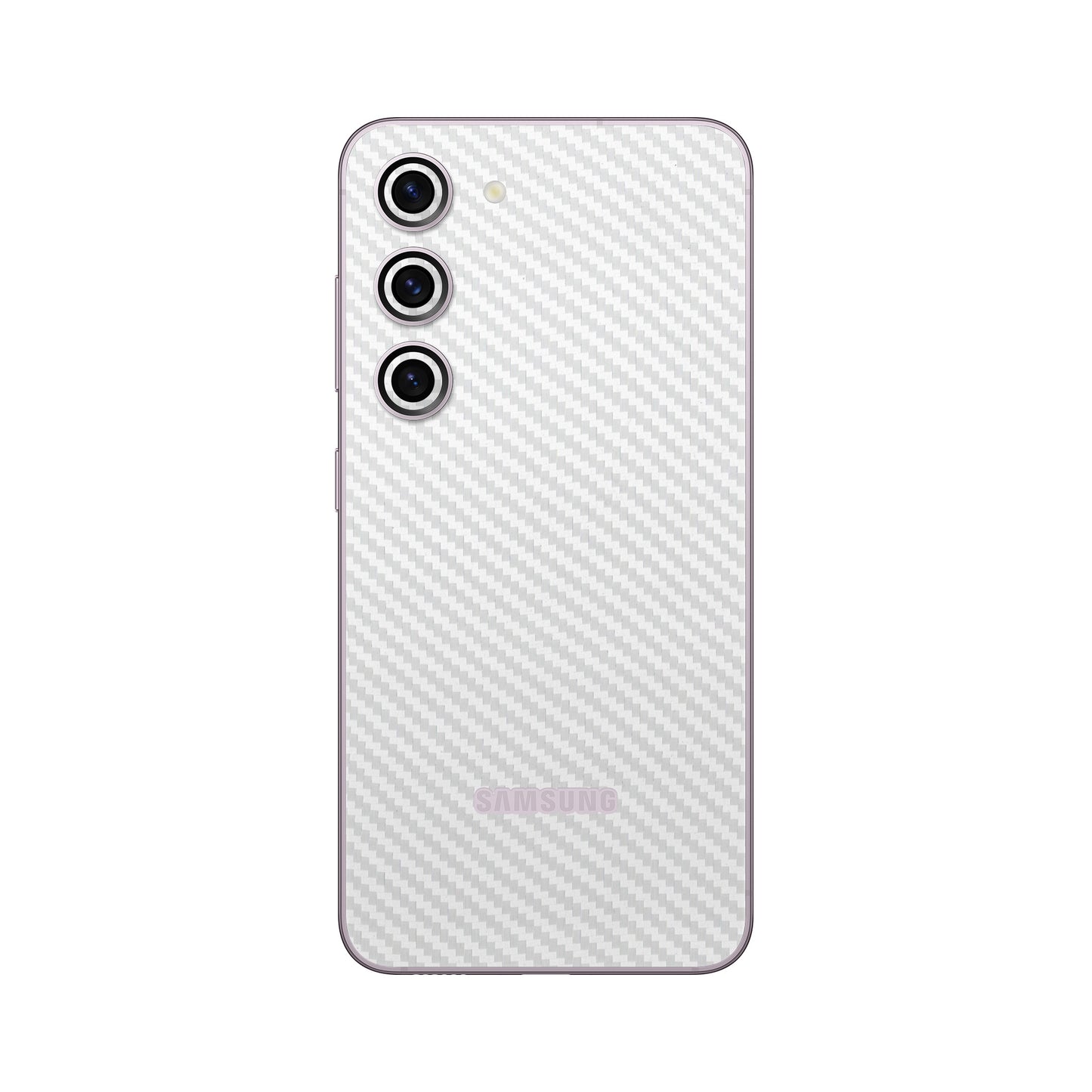 Skin Samsung Galaxy S23, Carbon 3D White