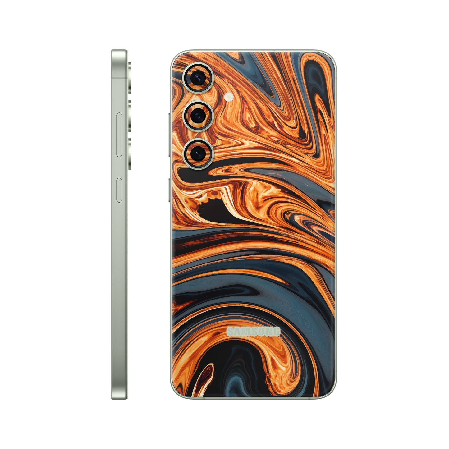 Folie de protectie Samsung Galaxy S24, eSkins Signature, Skin Amber Blaze