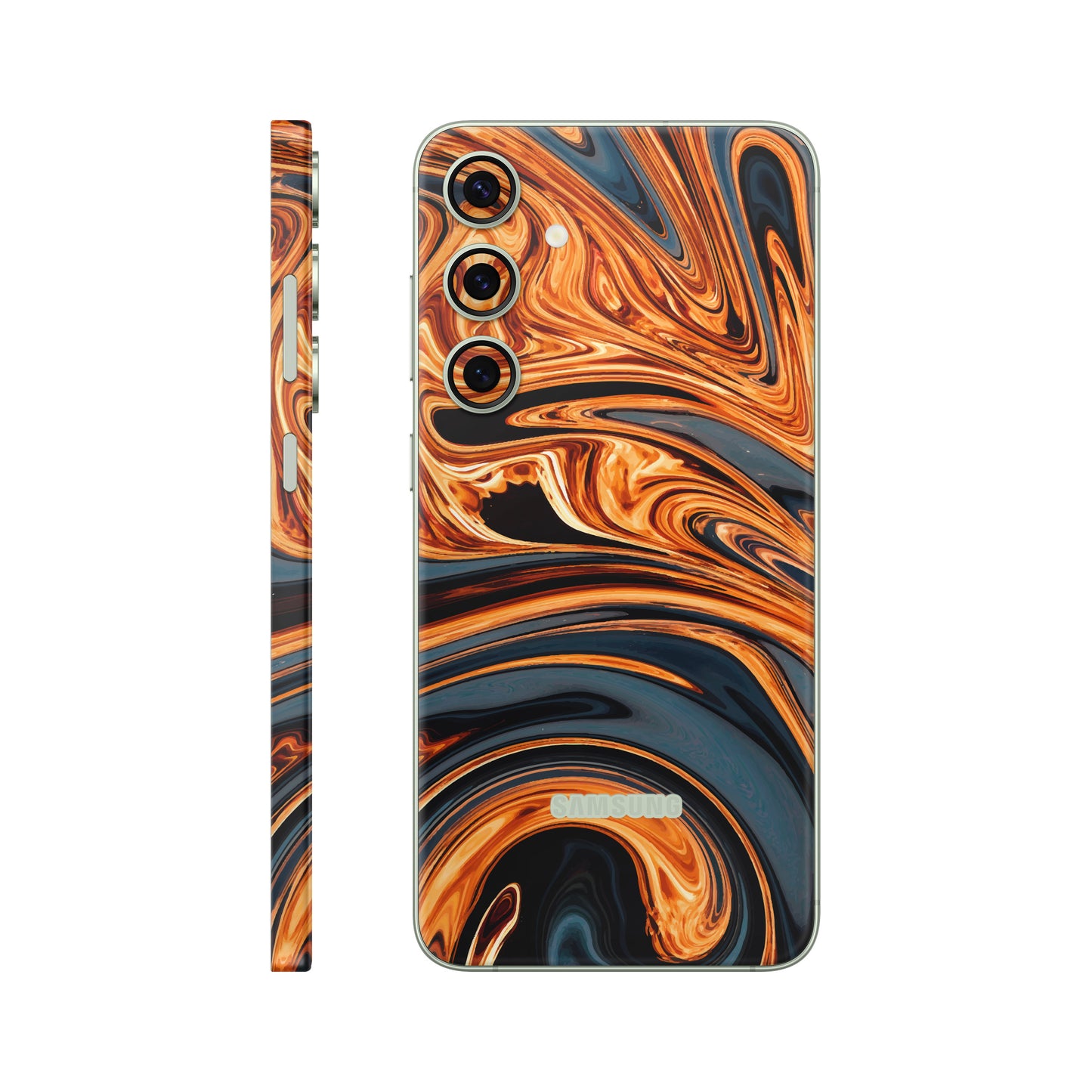 Folie de protectie Samsung Galaxy S24, eSkins Signature, Skin Amber Blaze