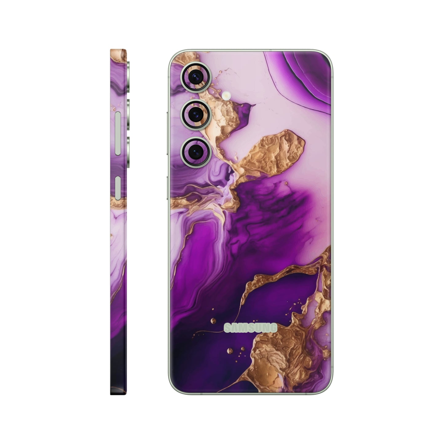 Folie de protectie Samsung Galaxy S24, eSkins Signature, Skin Amethyst Dream