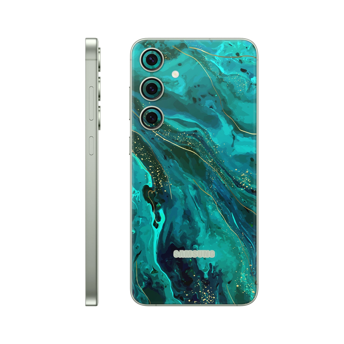 Folie de protectie Samsung Galaxy S24, eSkins Signature, Skin Celestial Lagoon