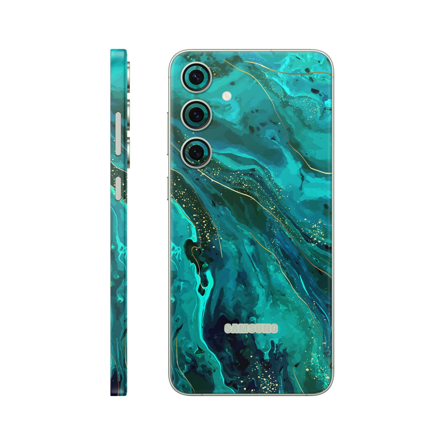 Folie de protectie Samsung Galaxy S24, eSkins Signature, Skin Celestial Lagoon