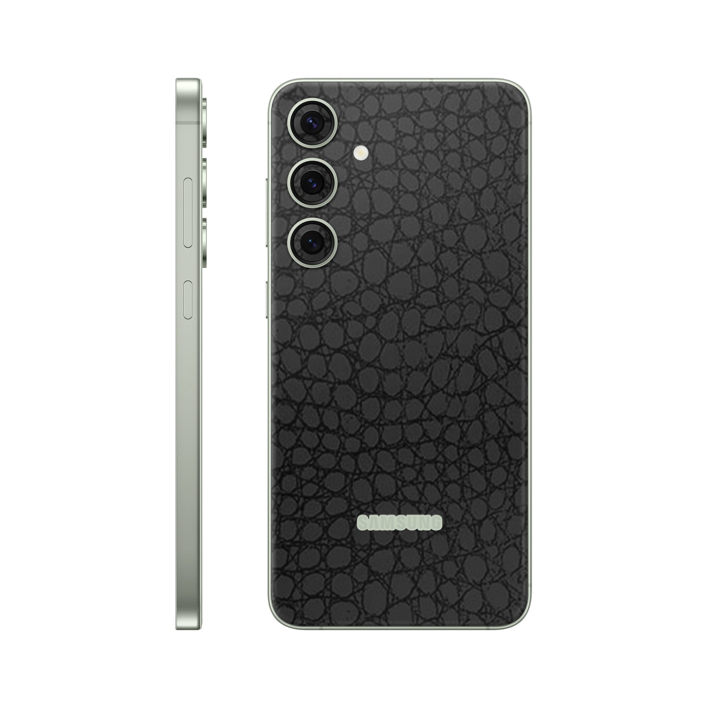 Folie de protectie Samsung Galaxy S24, eSkins Elegans, Skin Croco Negru
