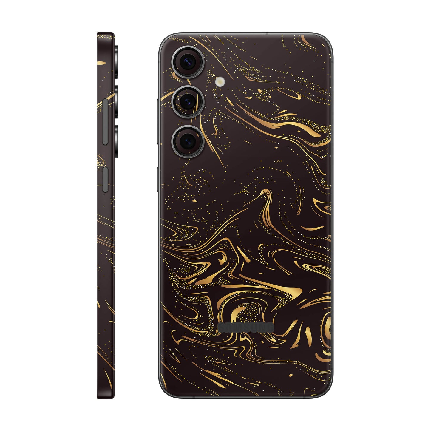Folie de protectie Samsung Galaxy S24 FE, eSkins Signature, Golden Noir