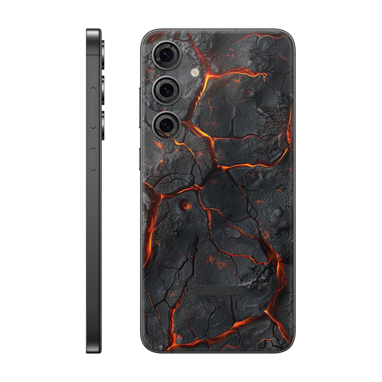 Folie de protectie Samsung Galaxy S24 FE, eSkins Signature, Skin Inferno Crust