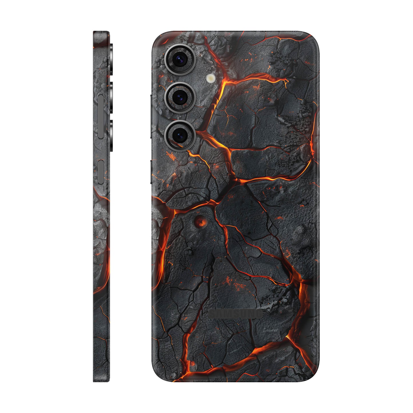 Folie de protectie Samsung Galaxy S24 FE, eSkins Signature, Skin Inferno Crust