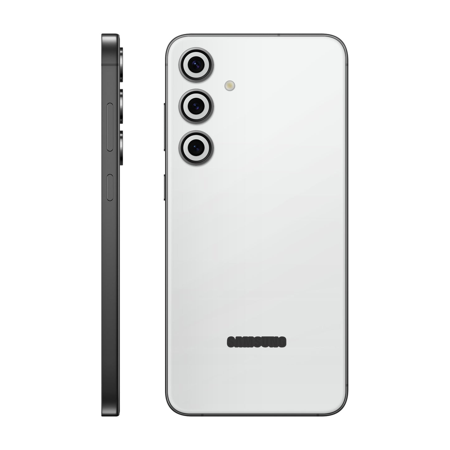Folie de protectie Samsung Galaxy S24 FE, eSkins Unique, Skin Mat Alb