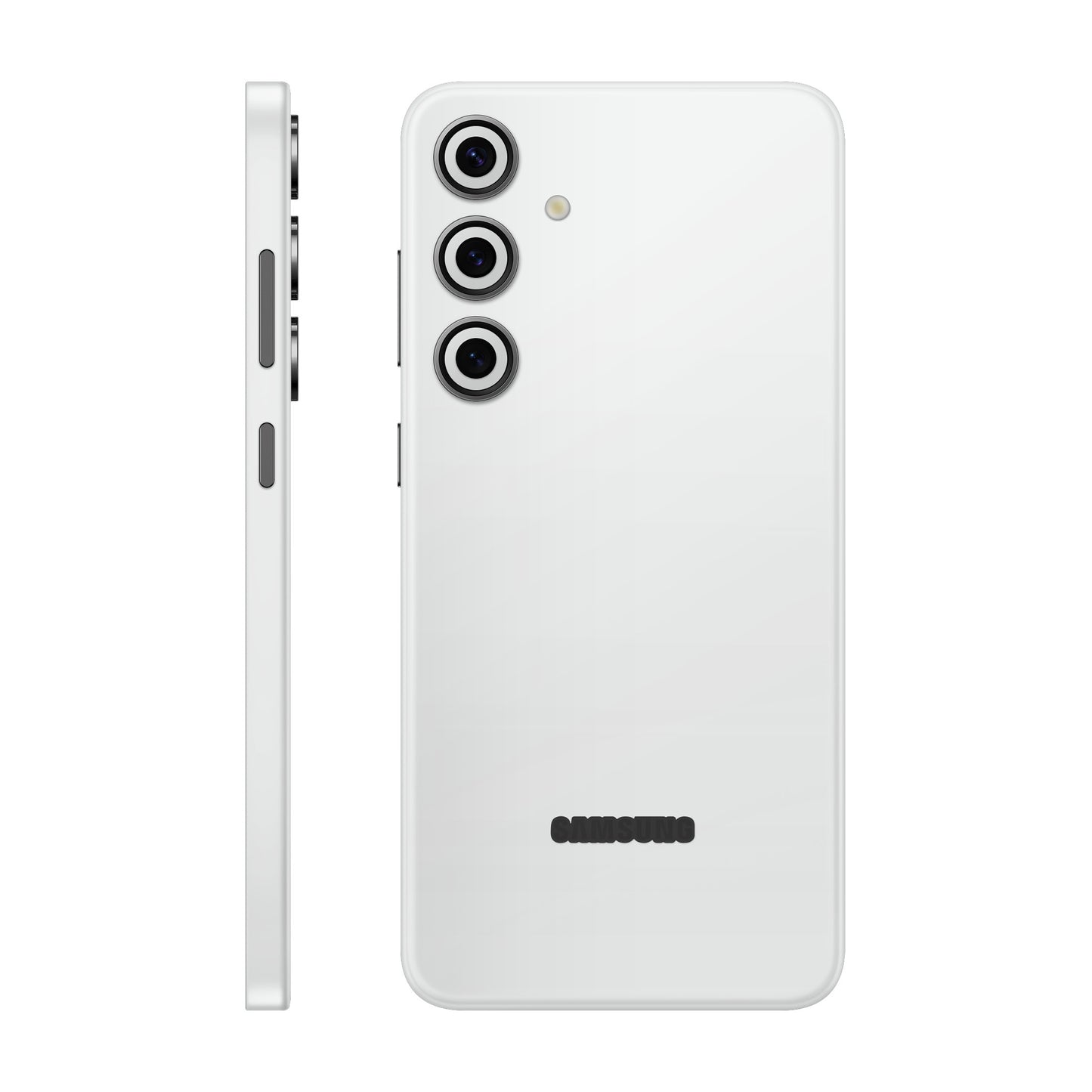 Folie de protectie Samsung Galaxy S24 FE, eSkins Unique, Skin Mat Alb
