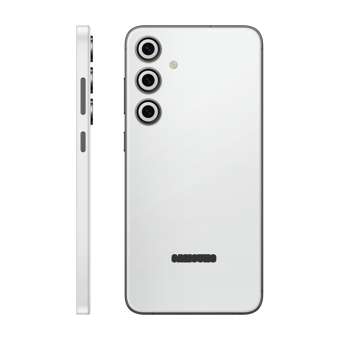 Folie de protectie Samsung Galaxy S24 FE, eSkins Unique, Skin Mat Alb