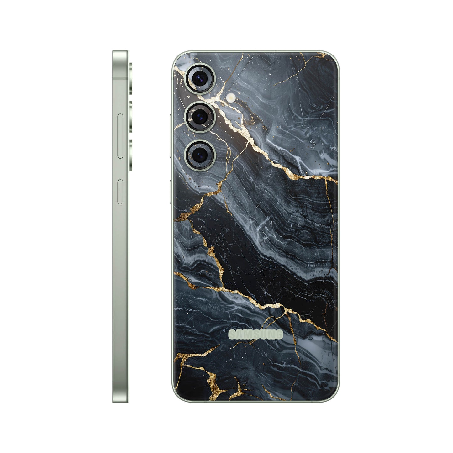 Folie de protectie Samsung Galaxy S24, eSkins Signature, Skin Gilded Abyss