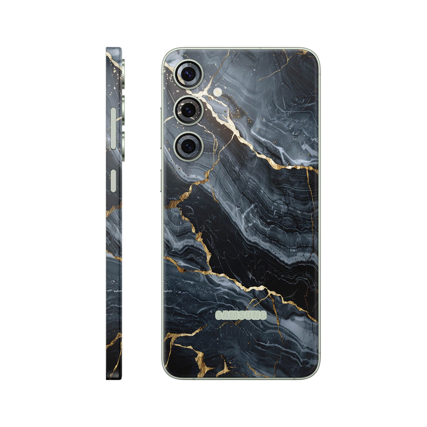Folie de protectie Samsung Galaxy S24, eSkins Signature, Skin Gilded Abyss