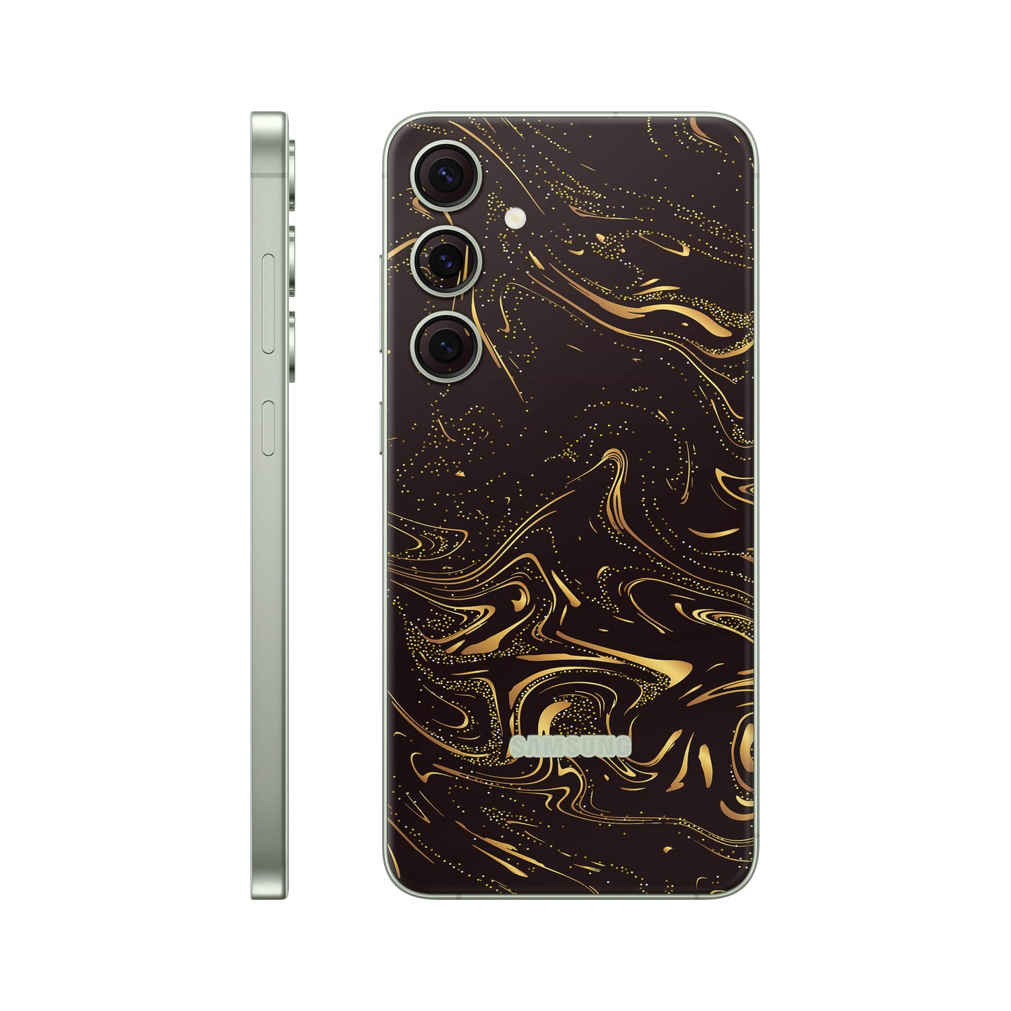 Folie de protectie Samsung Galaxy S24, eSkins Signature, Golden Noir