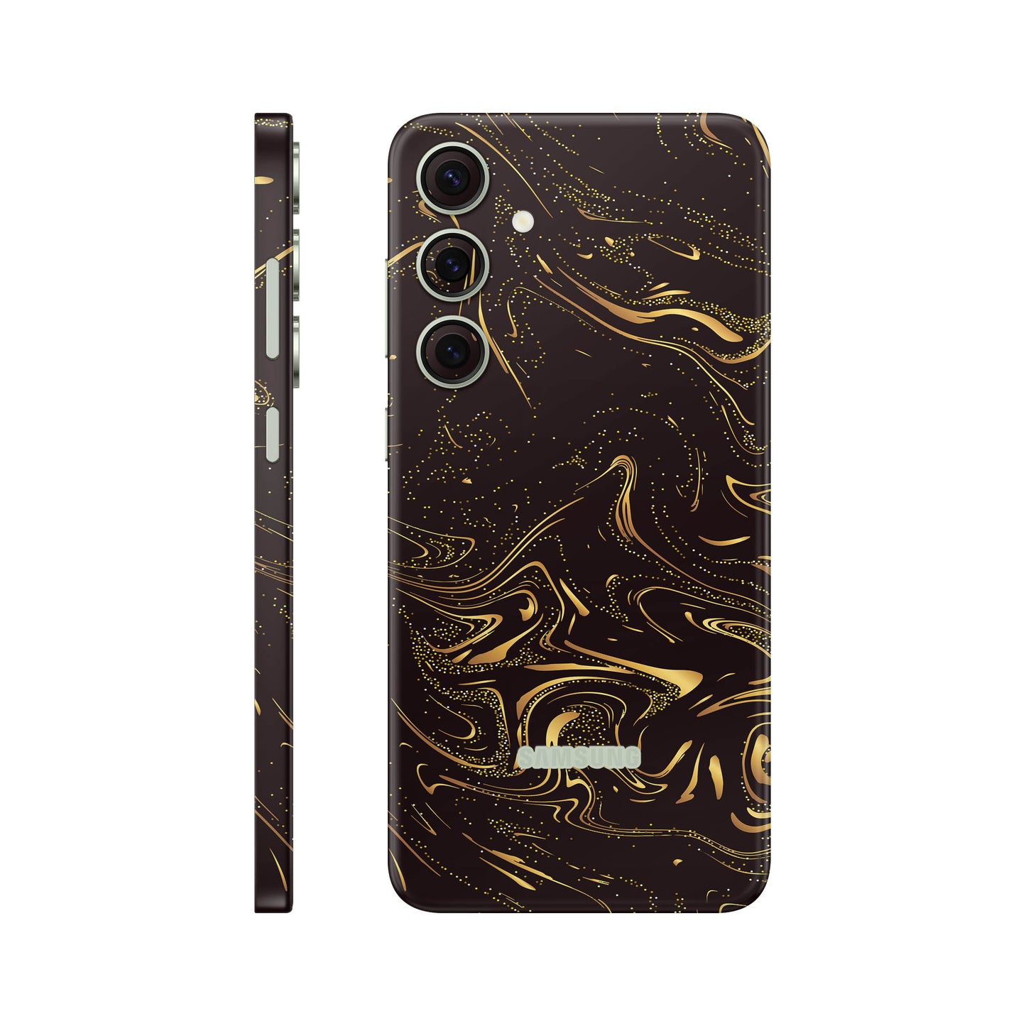 Folie de protectie Samsung Galaxy S24, eSkins Signature, Golden Noir
