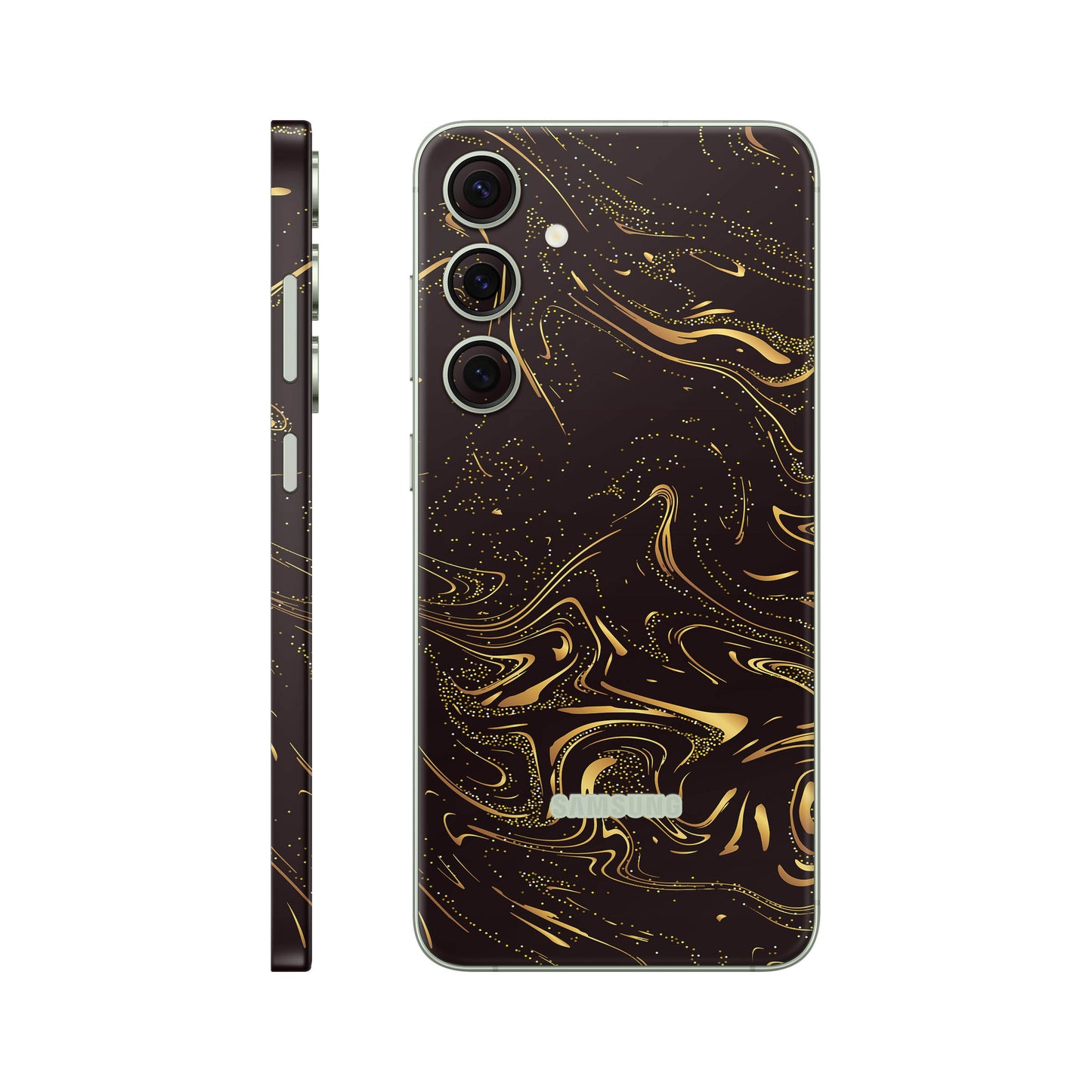Folie de protectie Samsung Galaxy S24, eSkins Signature, Golden Noir