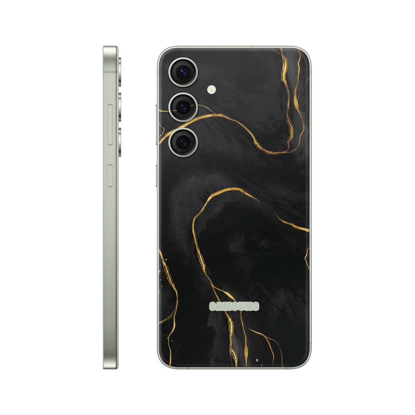 Folie de protectie Samsung Galaxy S24, eSkins Signature, Skin Golden Onyx
