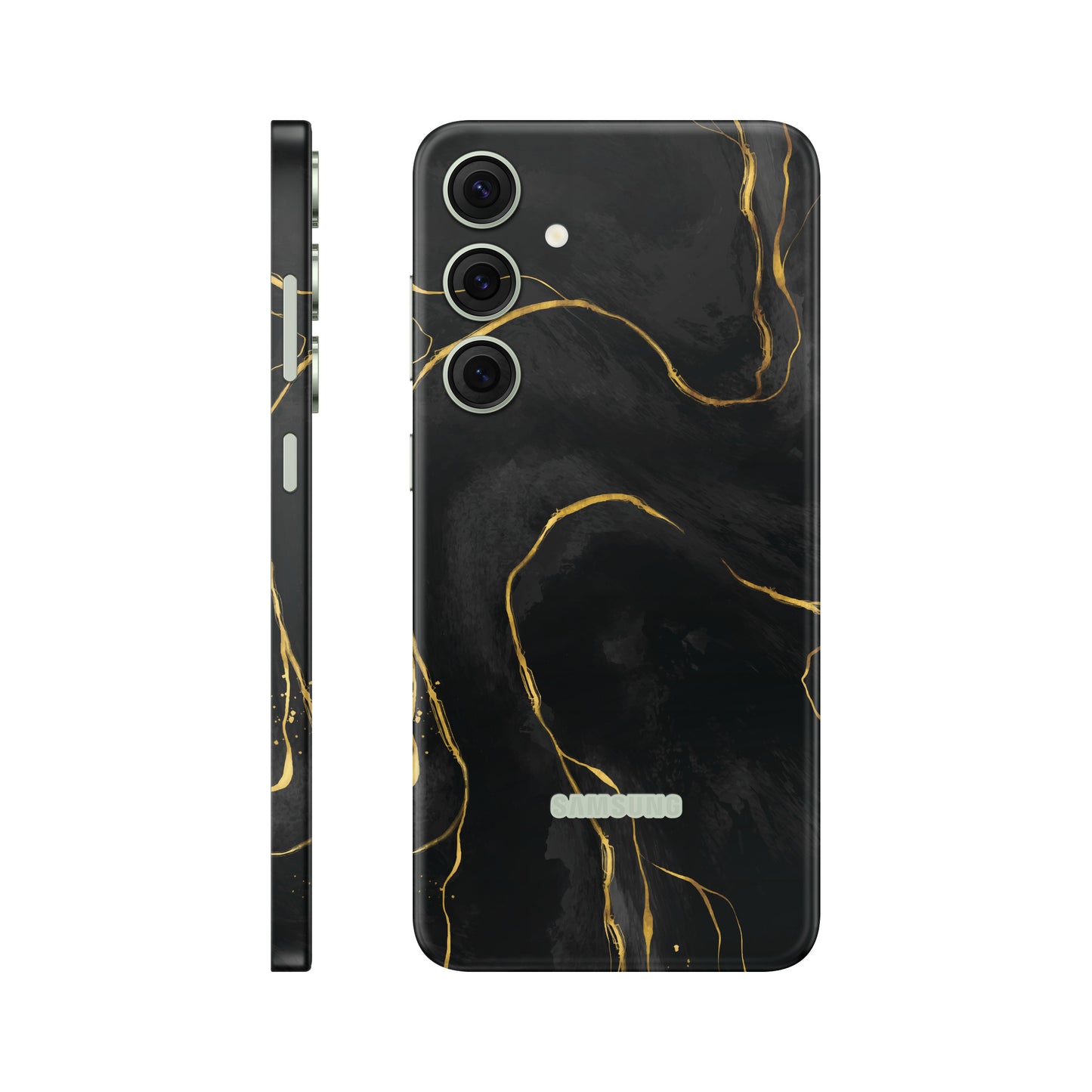 Folie de protectie Samsung Galaxy S24, eSkins Signature, Skin Golden Onyx