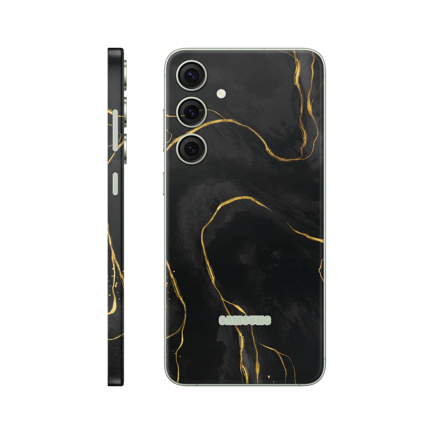 Folie de protectie Samsung Galaxy S24, eSkins Signature, Skin Golden Onyx