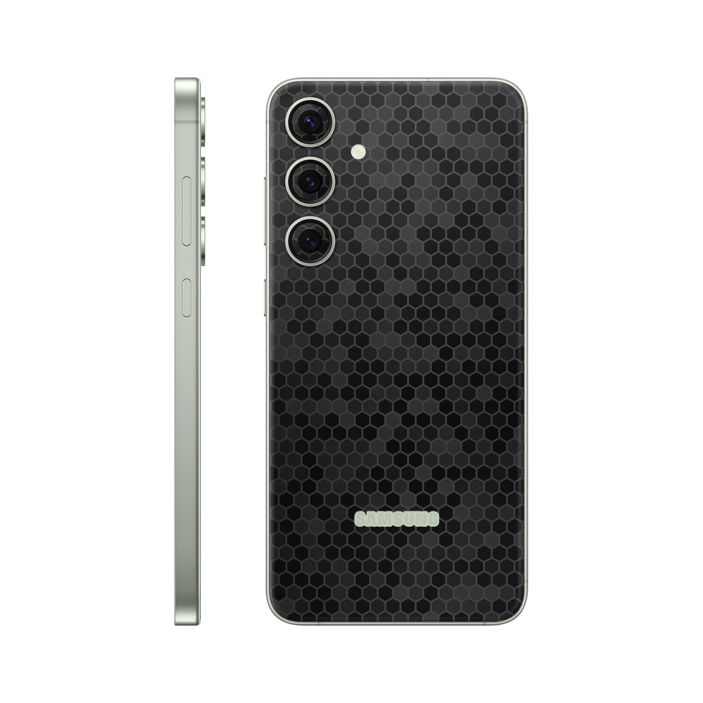 Folie de protectie Samsung Galaxy S24, eSkins Elegans, Skin Honeycomb Negru