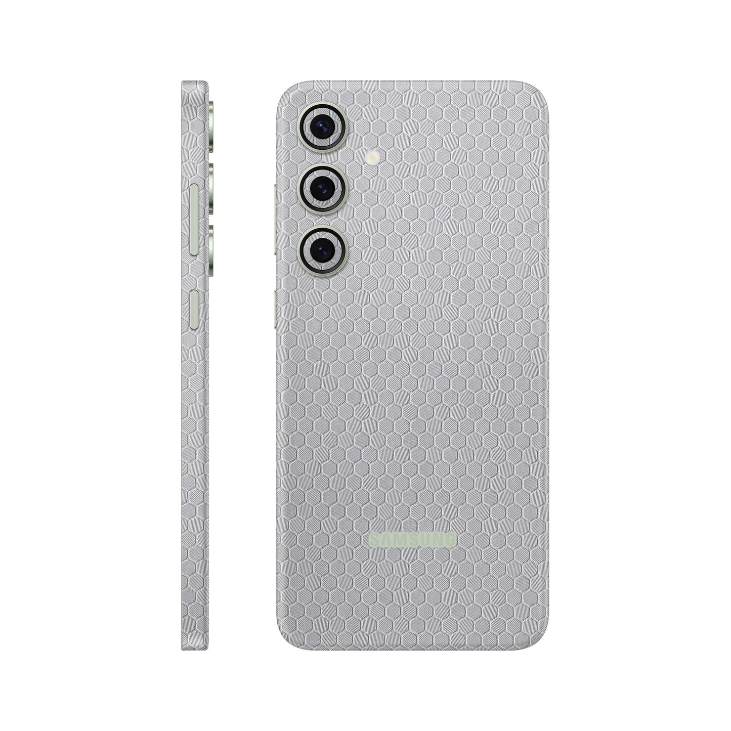 Folie de protectie Samsung Galaxy S24, eSkins Elegans, Skin Honeycomb Gri
