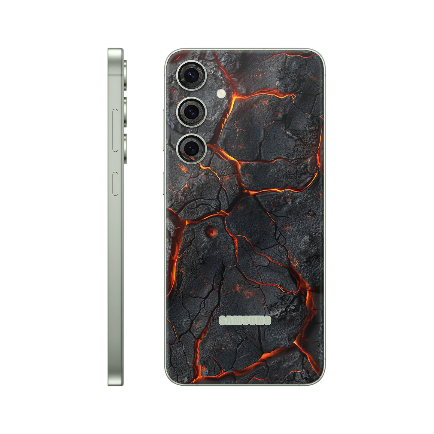Folie de protectie Samsung Galaxy S24, eSkins Signature, Skin Inferno Crust