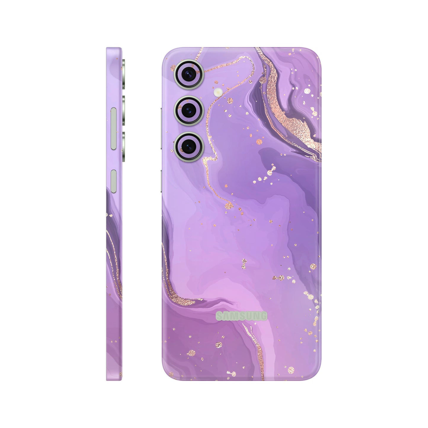 Folie de protectie Samsung Galaxy S24, eSkins Signature, Skin Lavender Swirl