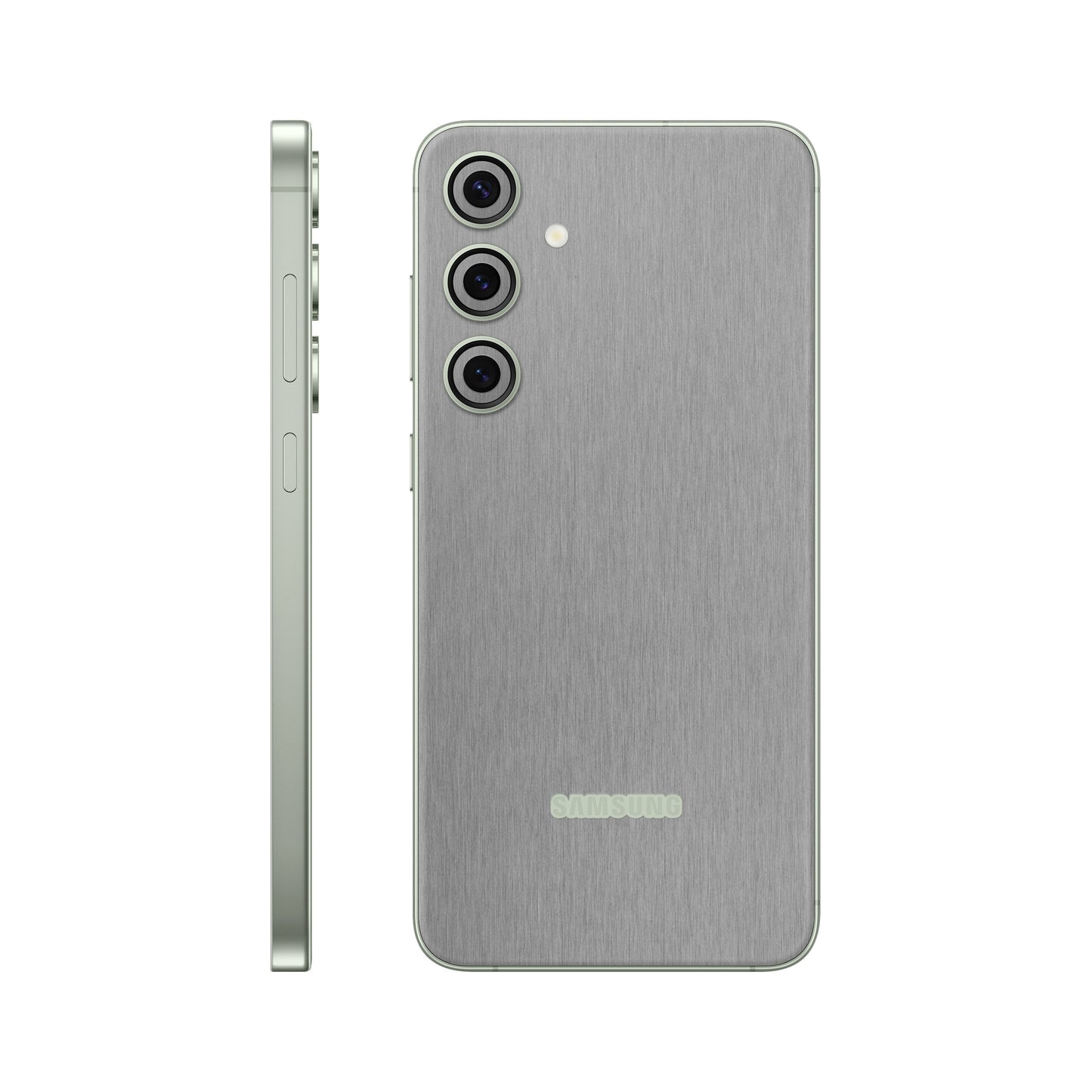 Folie de protectie Samsung Galaxy S24, eSkins Elegans, Skin Metalic Grafit
