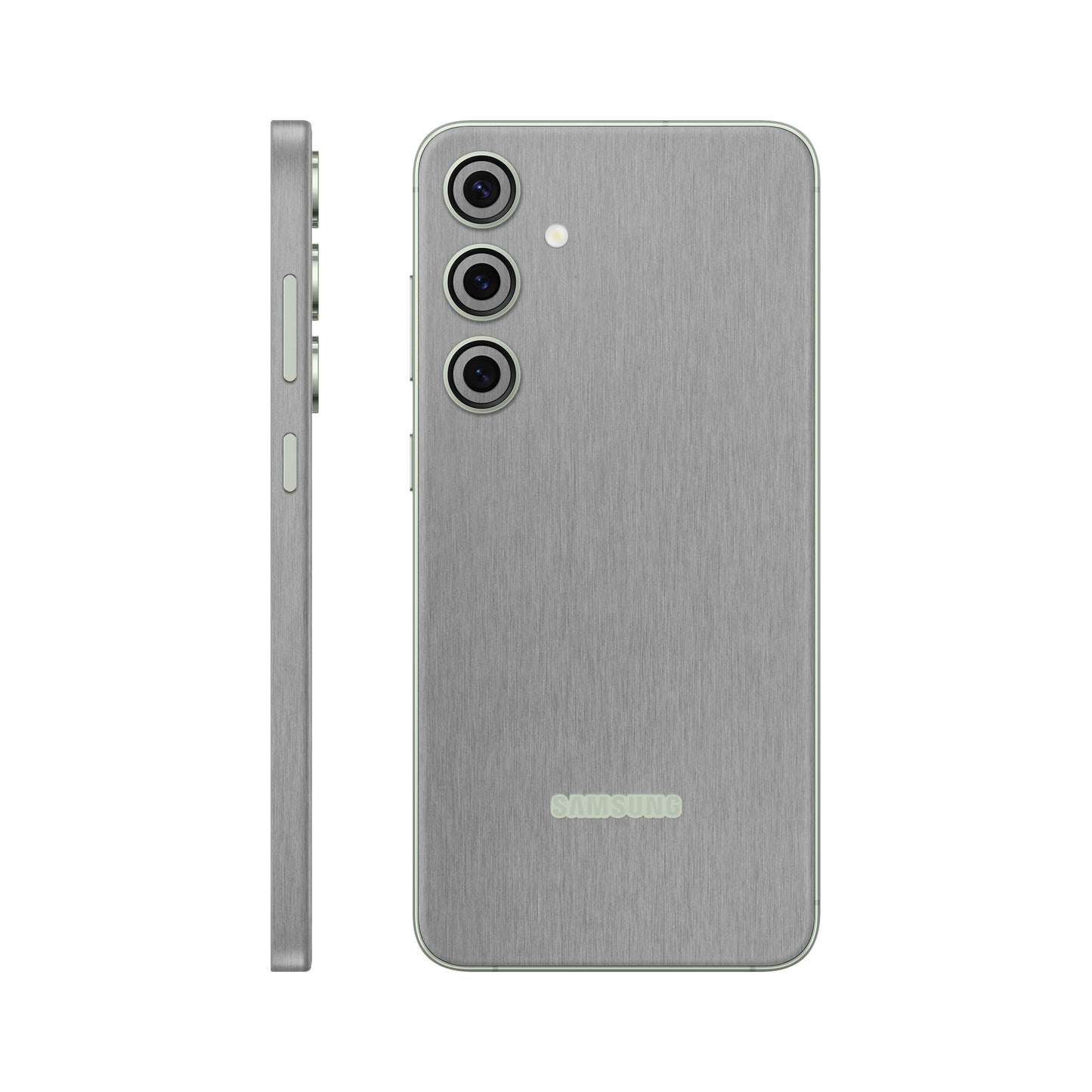Folie de protectie Samsung Galaxy S24, eSkins Elegans, Skin Metalic Grafit