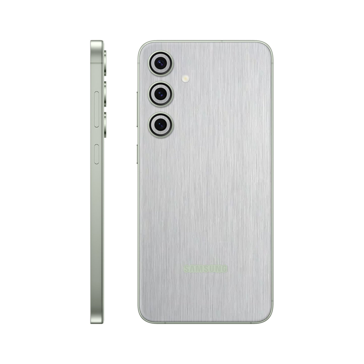 Folie de protectie Samsung Galaxy S24, eSkins Elegans, Skin Metalic Gri
