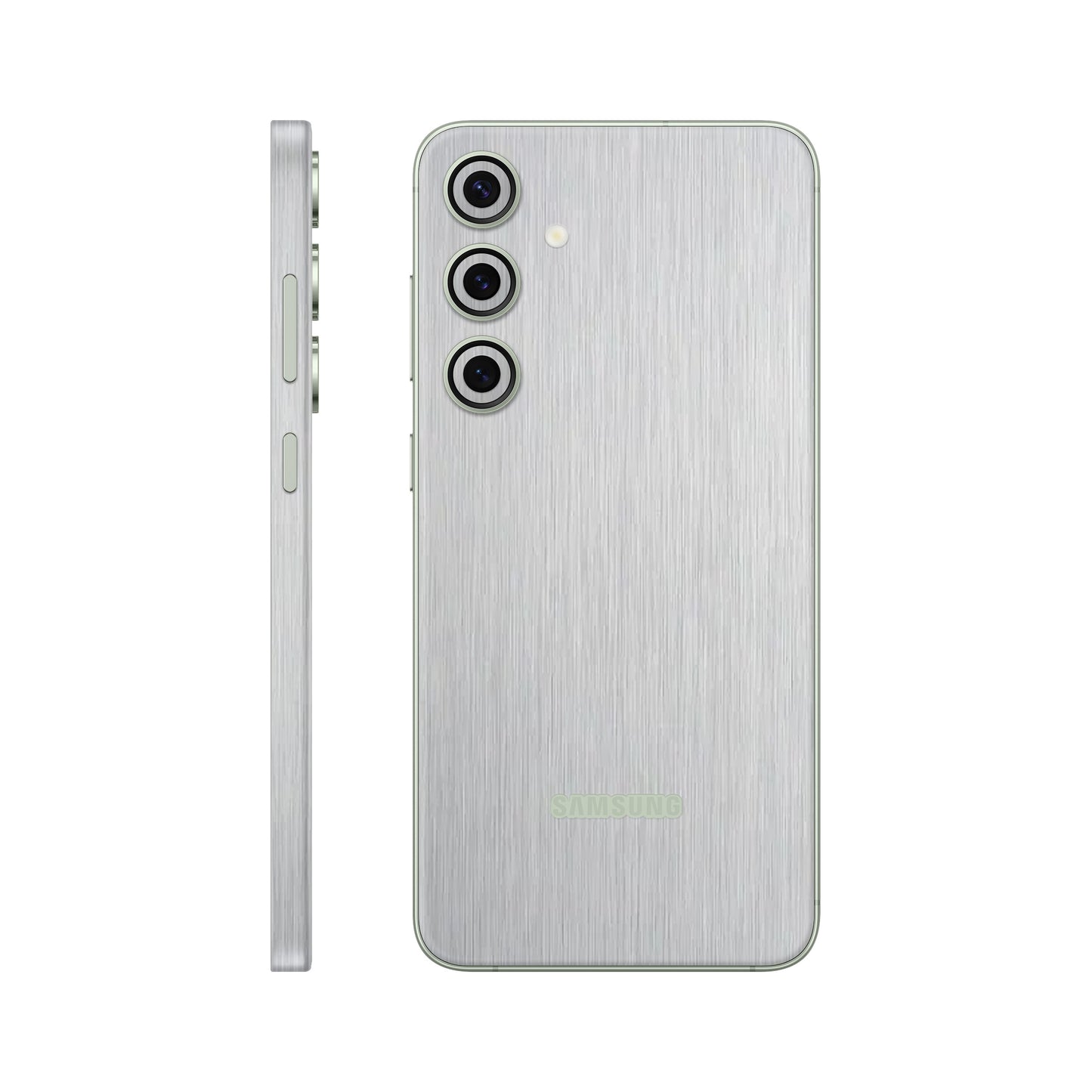 Folie de protectie Samsung Galaxy S24, eSkins Elegans, Skin Metalic Gri