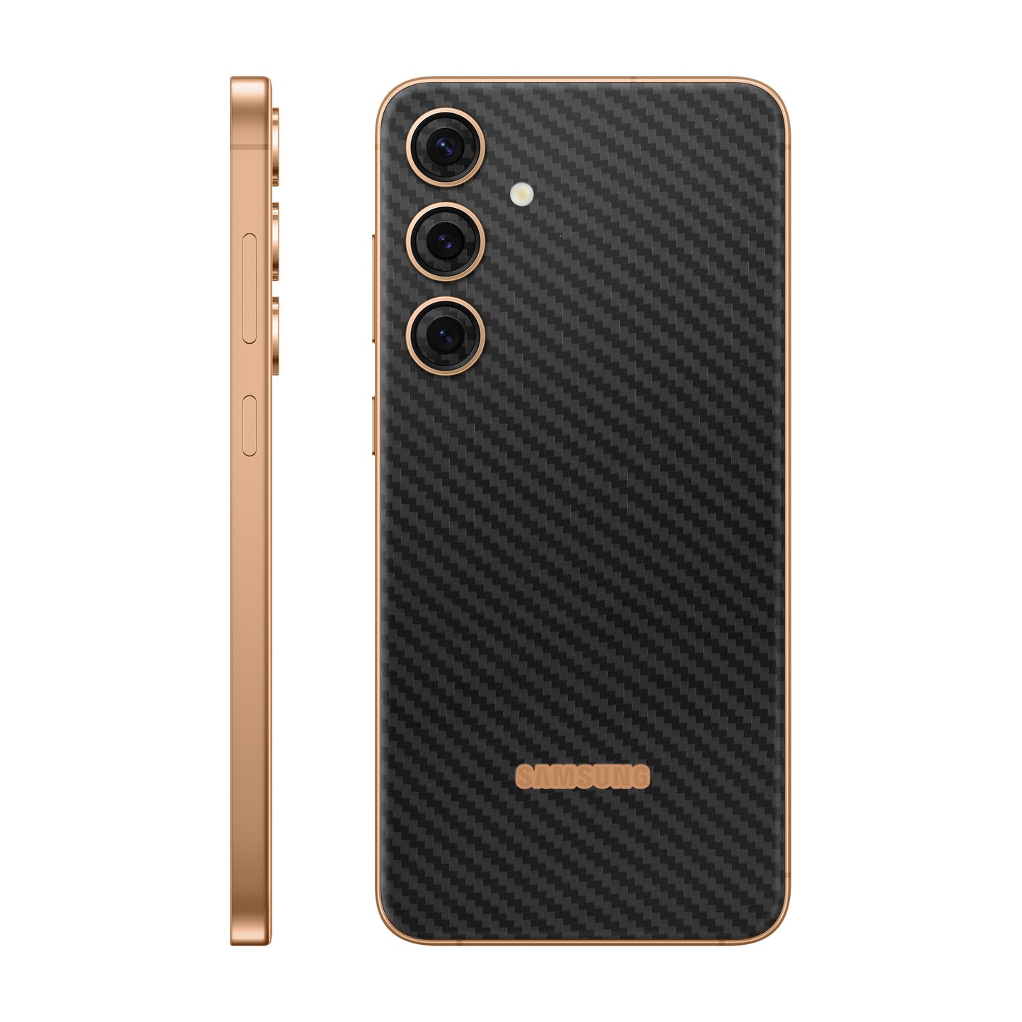 Folie de protectie Samsung Galaxy S24 Plus, eSkins Elegans, Skin Carbon Negru
