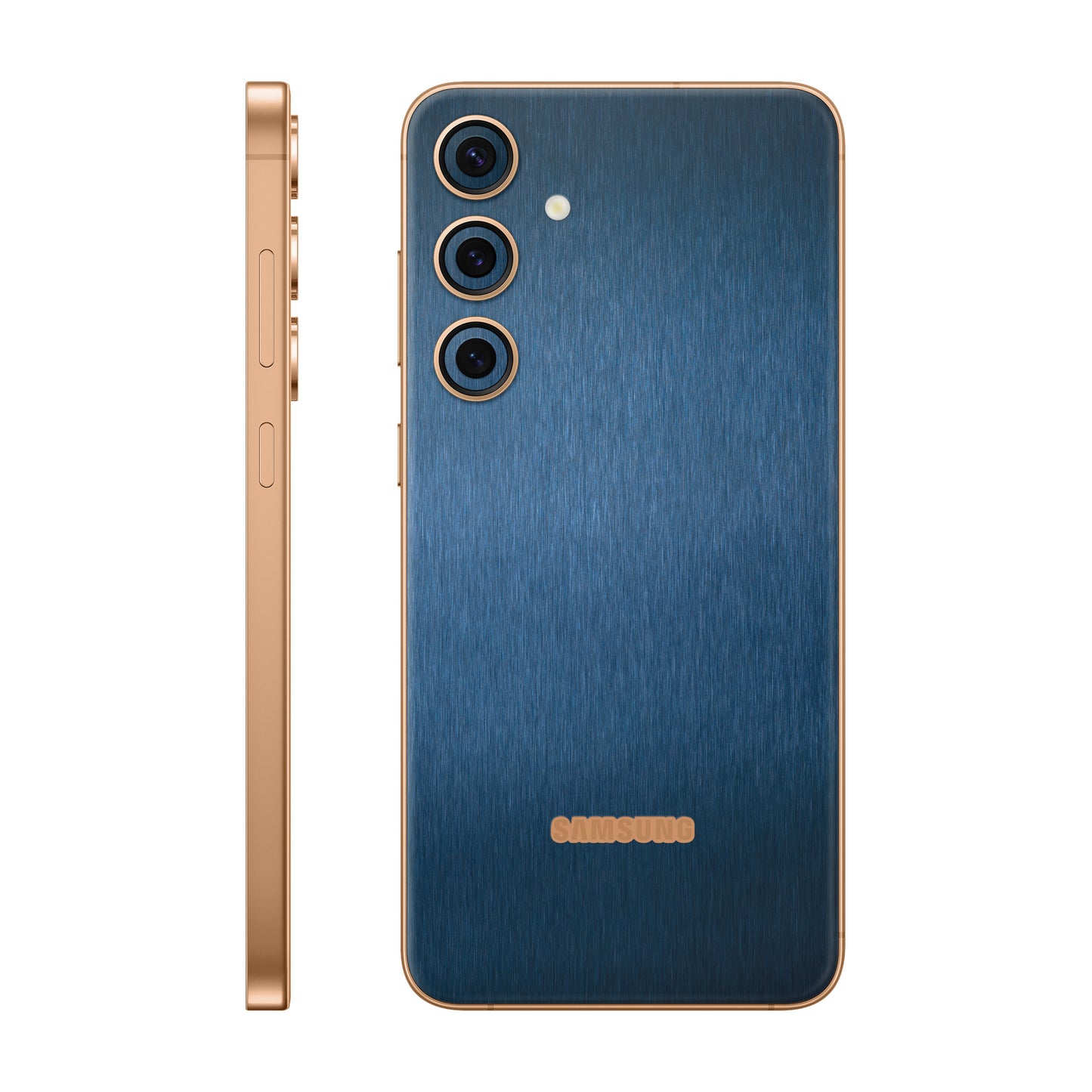 Folie de protectie Samsung Galaxy S24 Plus, eSkins Elegans, Skin Metalic Albastru