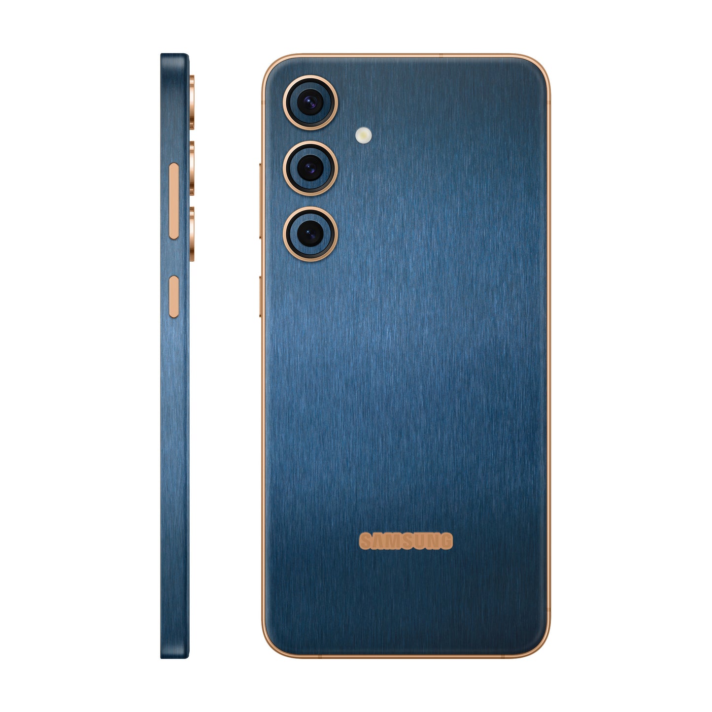 Folie de protectie Samsung Galaxy S24 Plus, eSkins Elegans, Skin Metalic Albastru