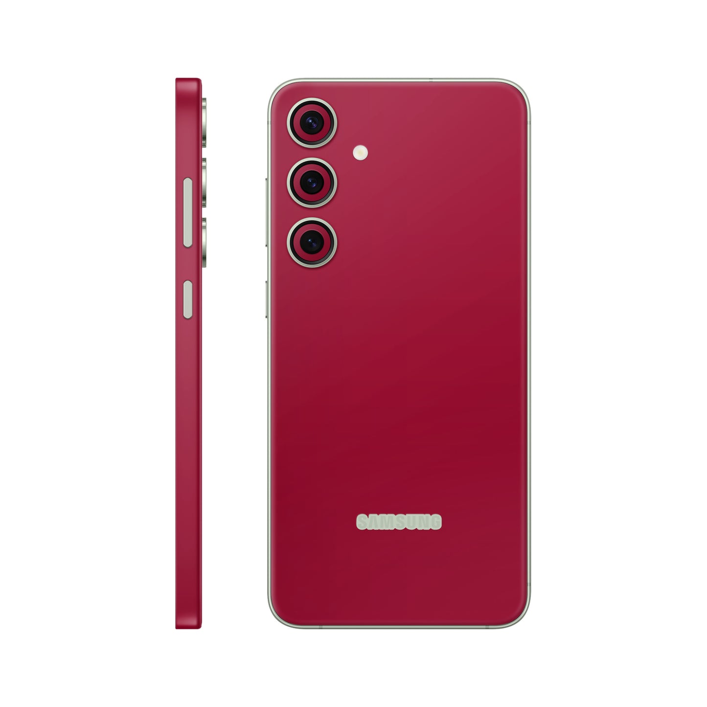 Folie de protectie Samsung Galaxy S24, eSkins Unique, Skin Mat Rosu