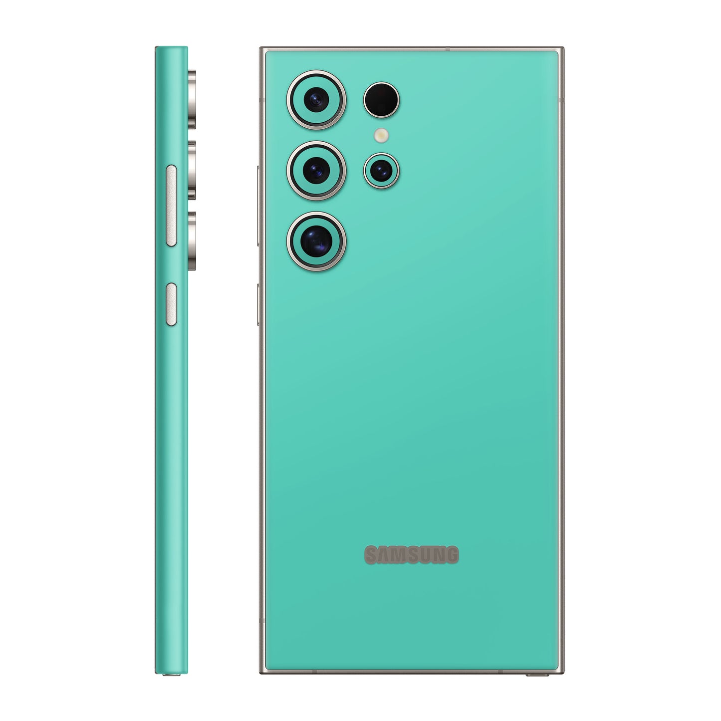 Folie de protectie Samsung Galaxy S24 Ultra, eSkins Unique, Skin Mat Verde Menta