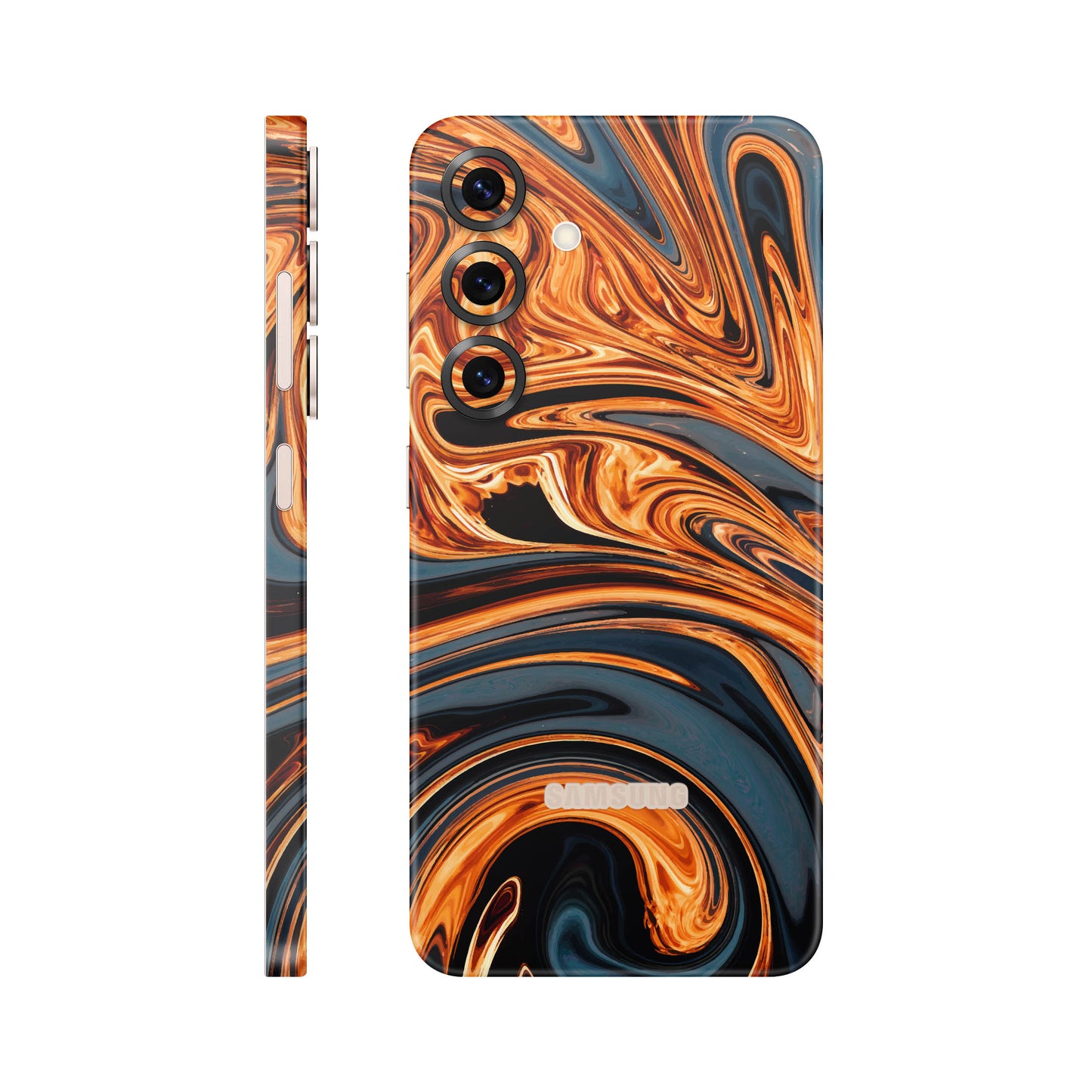 Folie de protectie Samsung Galaxy S25, eSkins Signature, Skin Amber Blaze