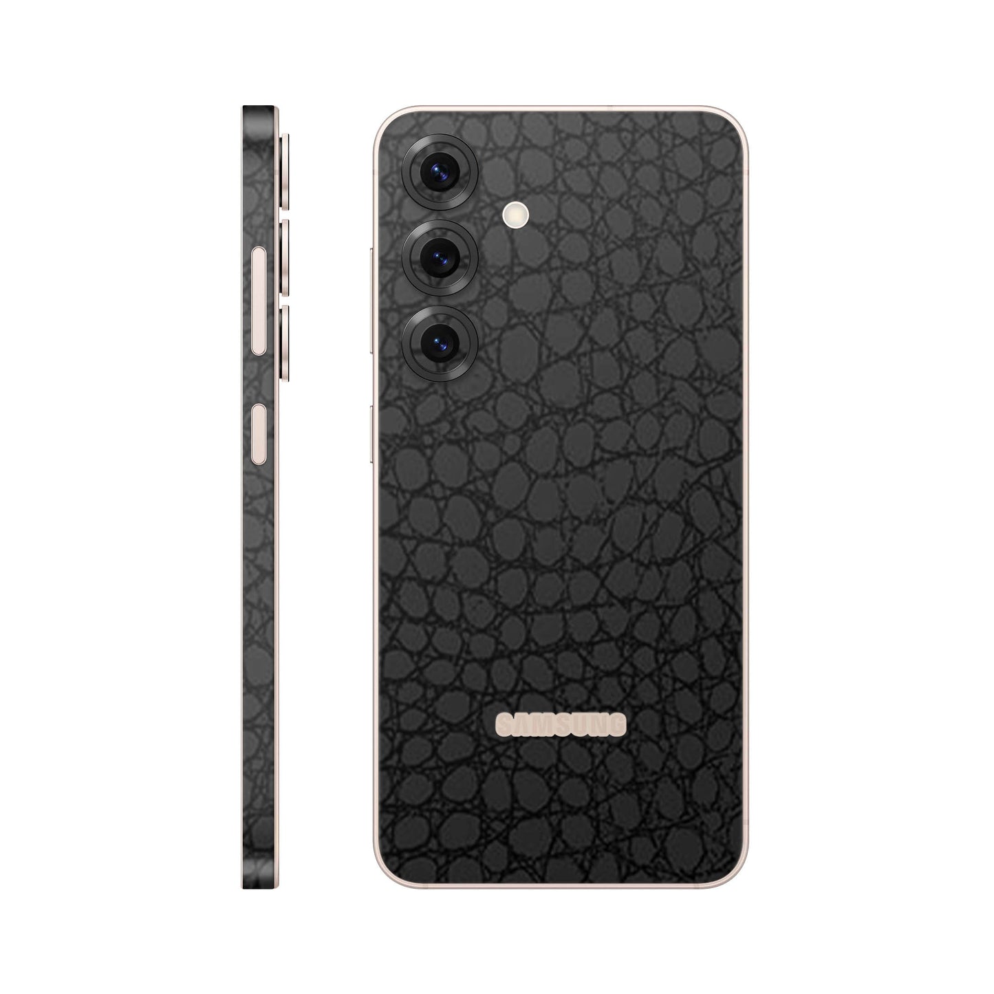 Folie de protectie Samsung Galaxy S25, eSkins Elegans, Skin Croco Negru