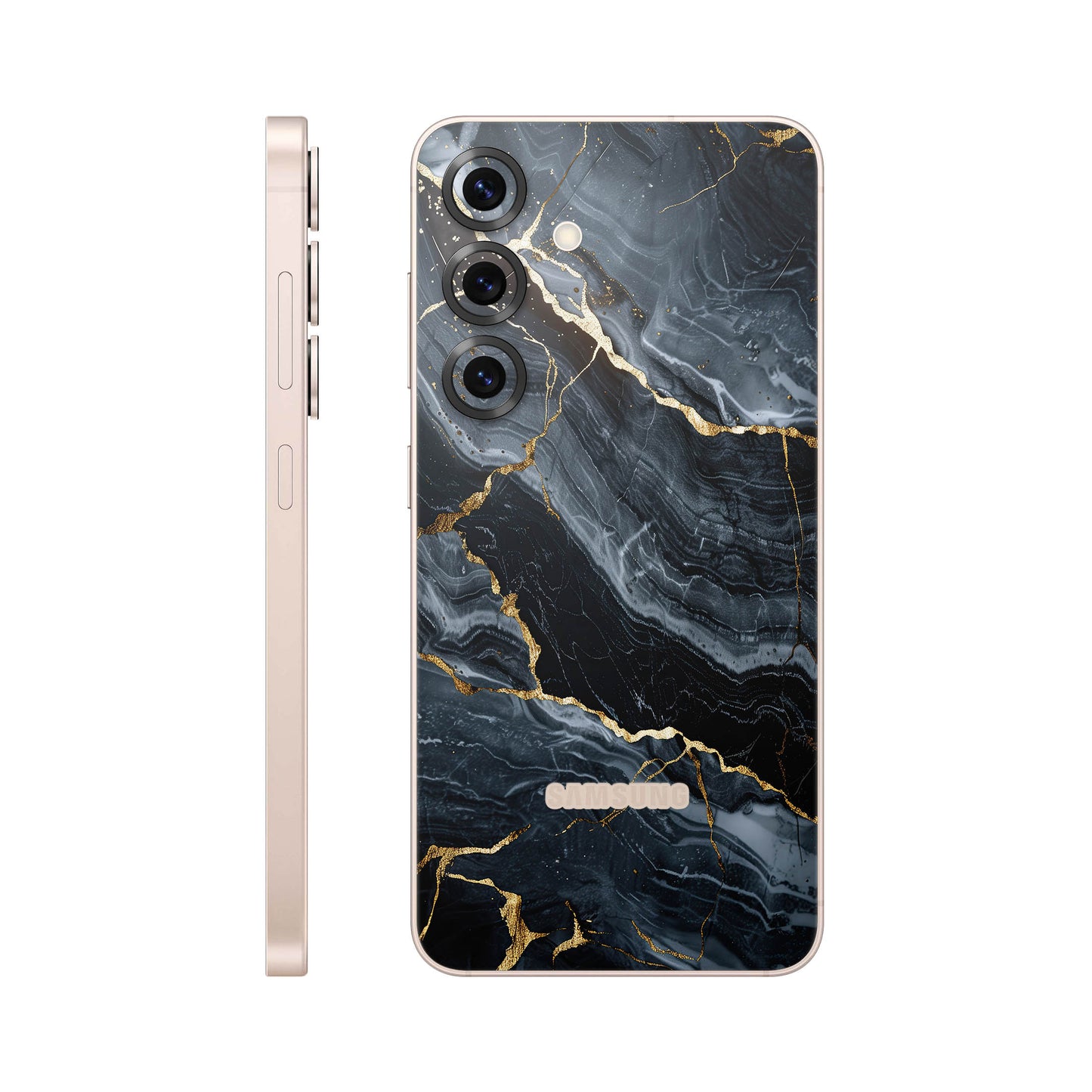 Folie de protectie Samsung Galaxy S25, eSkins Signature, Skin Gilded Abyss