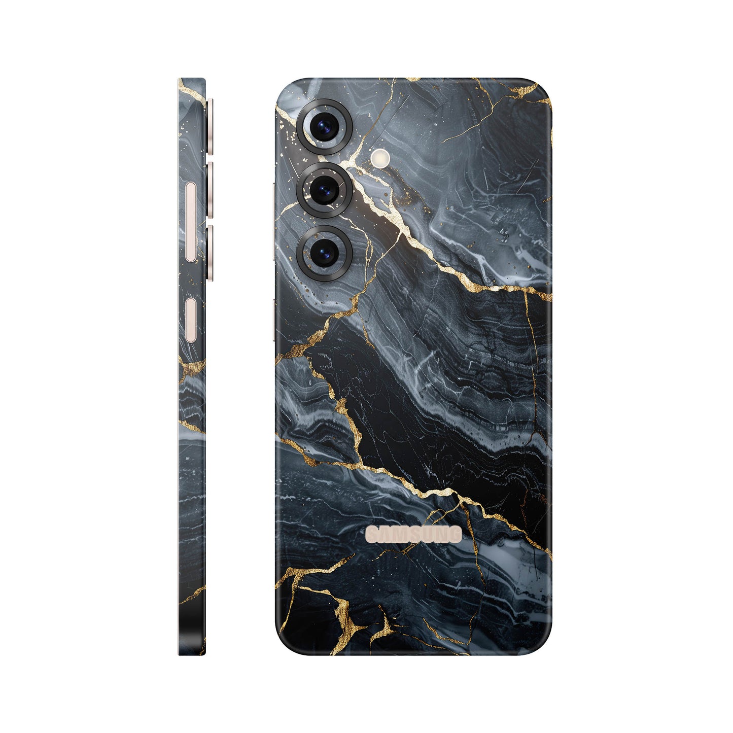 Folie de protectie Samsung Galaxy S25, eSkins Signature, Skin Gilded Abyss