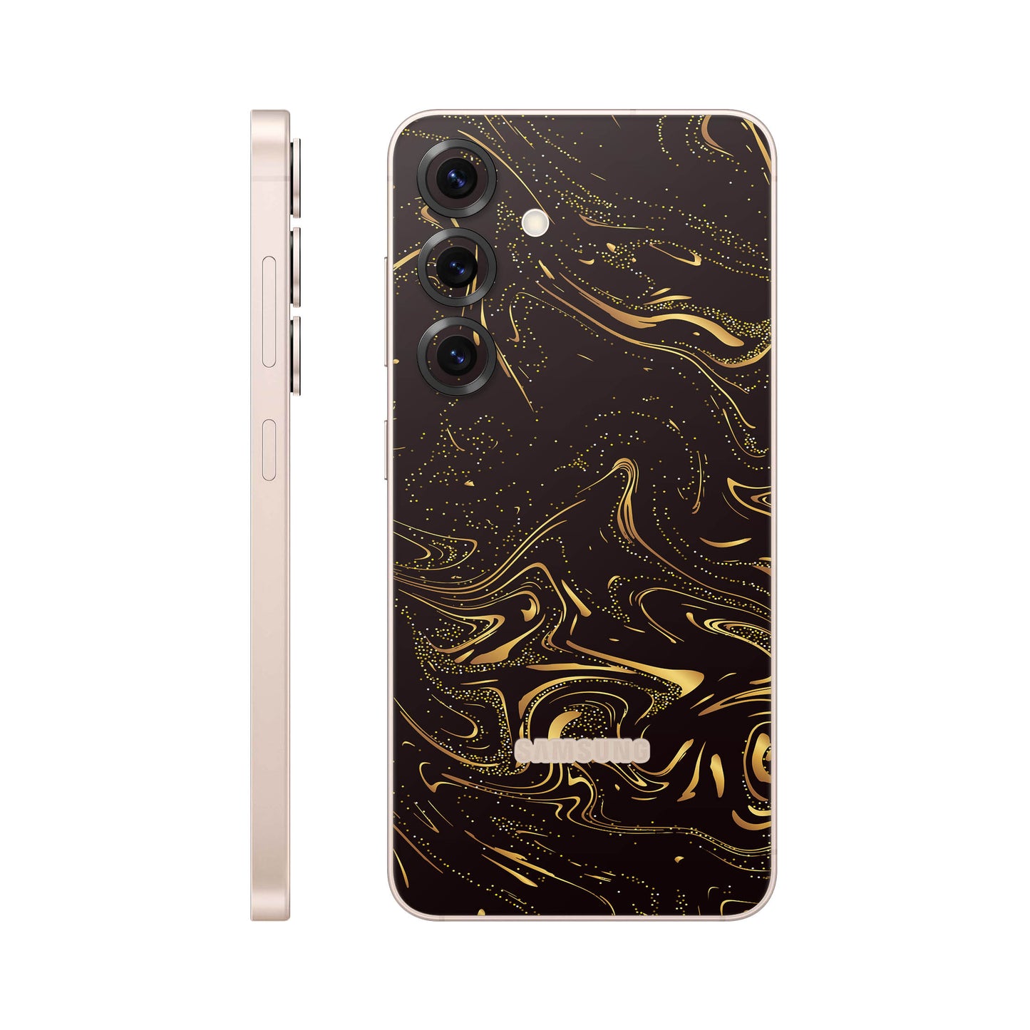 Folie de protectie Samsung Galaxy S25, eSkins Signature, Golden Noir