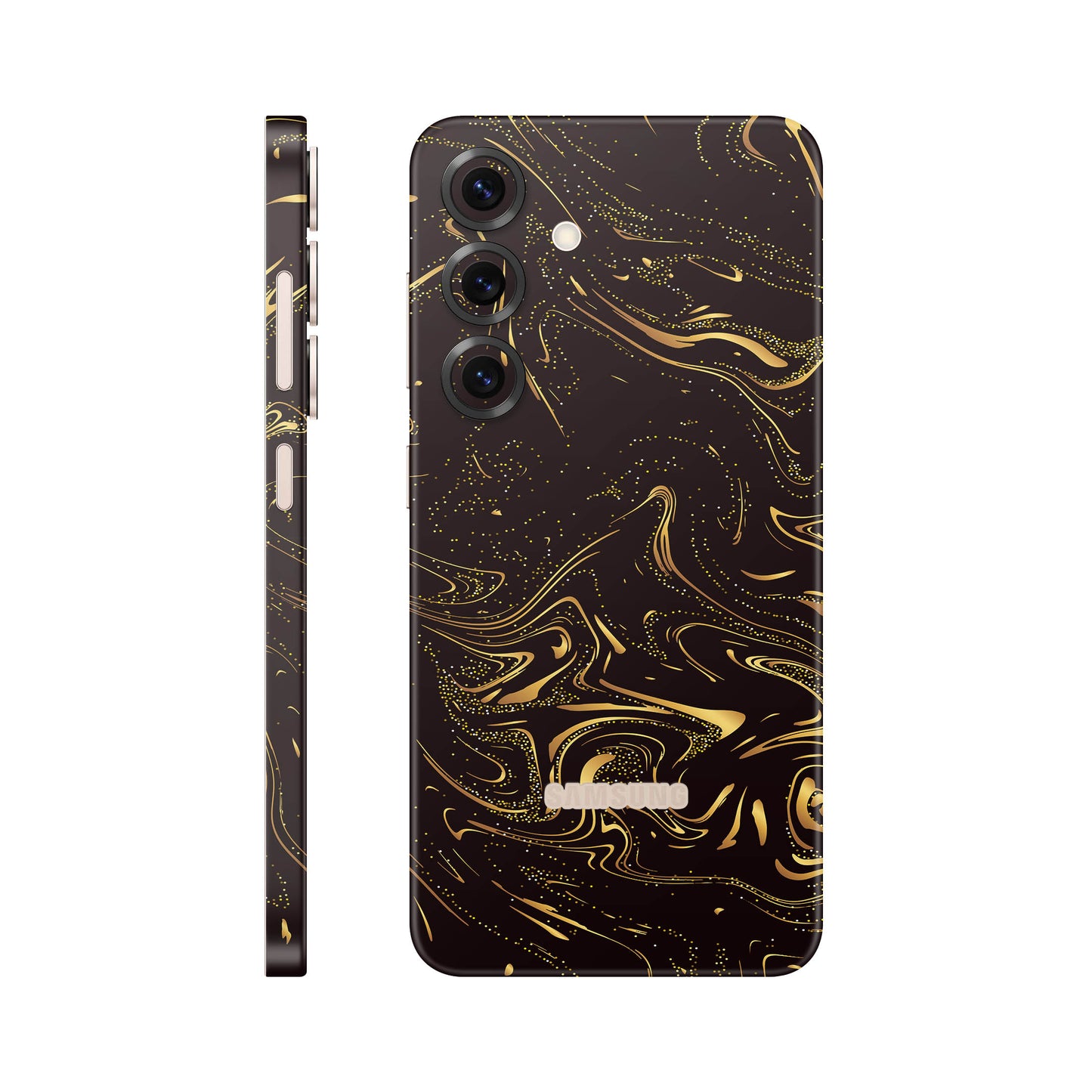 Folie de protectie Samsung Galaxy S25, eSkins Signature, Golden Noir