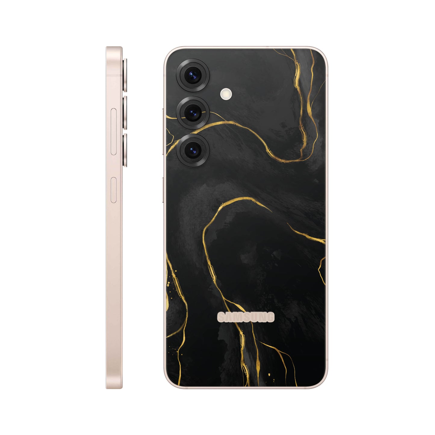 Folie de protectie Samsung Galaxy S25, eSkins Signature, Skin Golden Onyx