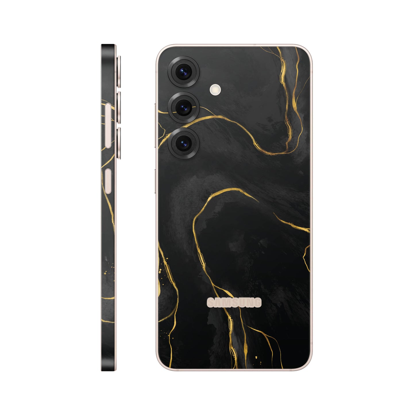 Folie de protectie Samsung Galaxy S25, eSkins Signature, Skin Golden Onyx