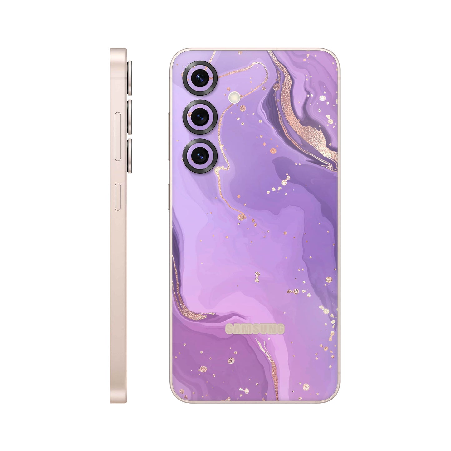 Folie de protectie Samsung Galaxy S25, eSkins Signature, Skin Lavender Swirl