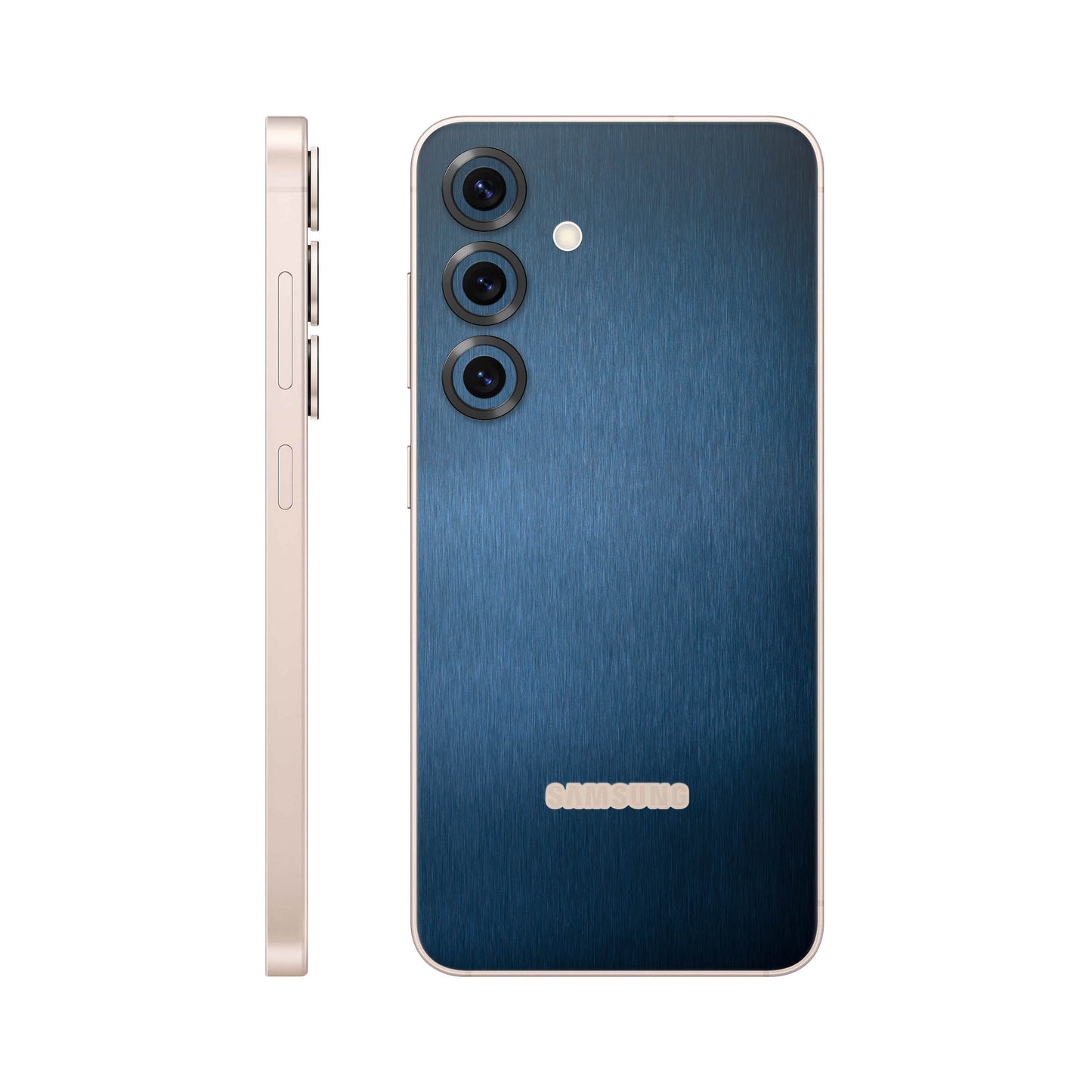 Folie de protectie Samsung Galaxy S25, eSkins Elegans, Skin Metalic Albastru