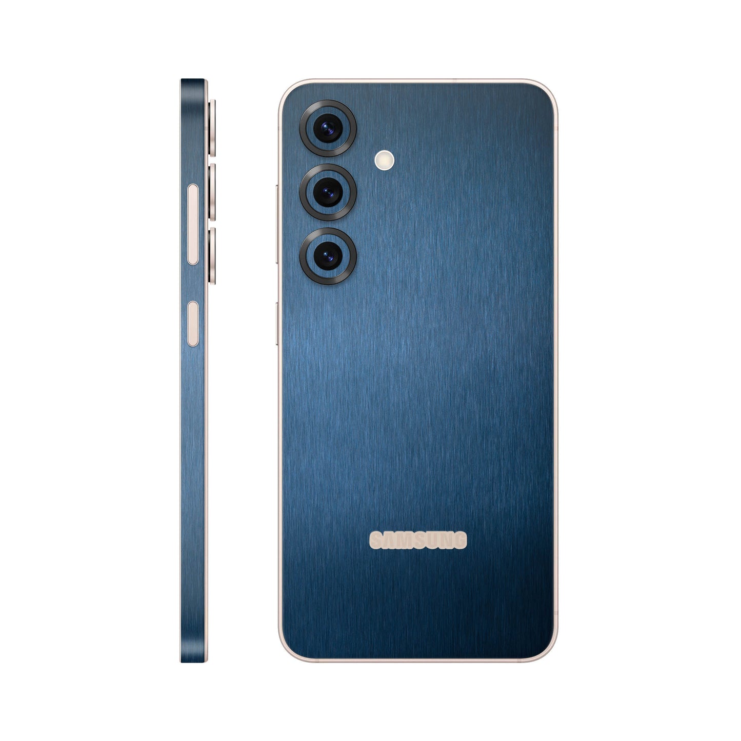 Folie de protectie Samsung Galaxy S25, eSkins Elegans, Skin Metalic Albastru