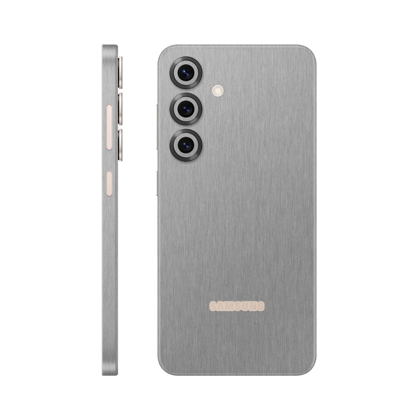 Folie de protectie Samsung Galaxy S25, eSkins Elegans, Skin Metalic Grafit