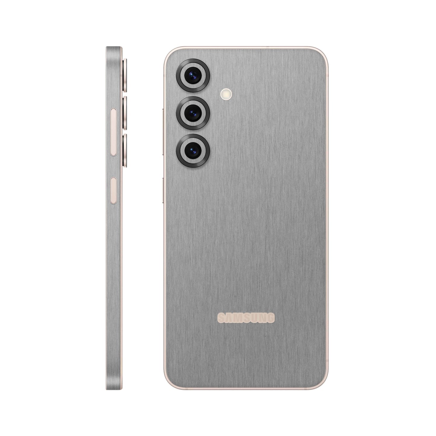 Folie de protectie Samsung Galaxy S25, eSkins Elegans, Skin Metalic Grafit