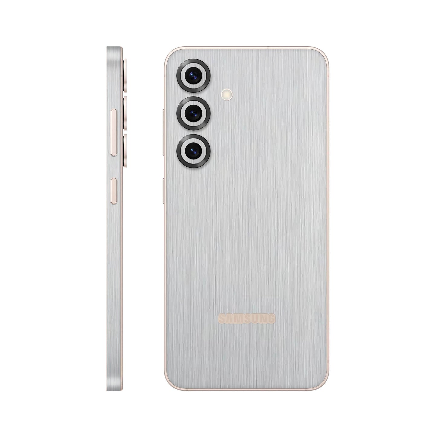 Folie de protectie Samsung Galaxy S25, eSkins Elegans, Skin Metalic Gri