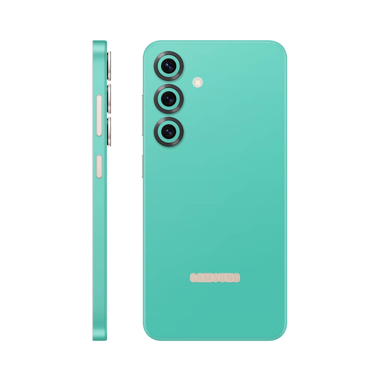 Folie de protectie Samsung Galaxy S25, eSkins Unique, Skin Mat Verde Menta